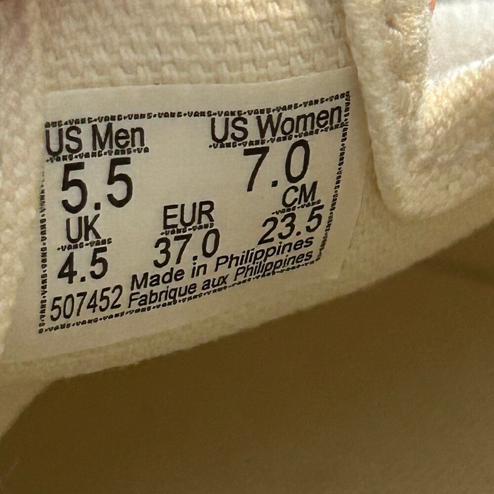 VANS Mary Jane cream beige shoes sneakers women’s 7 new - Picture 3 of 7